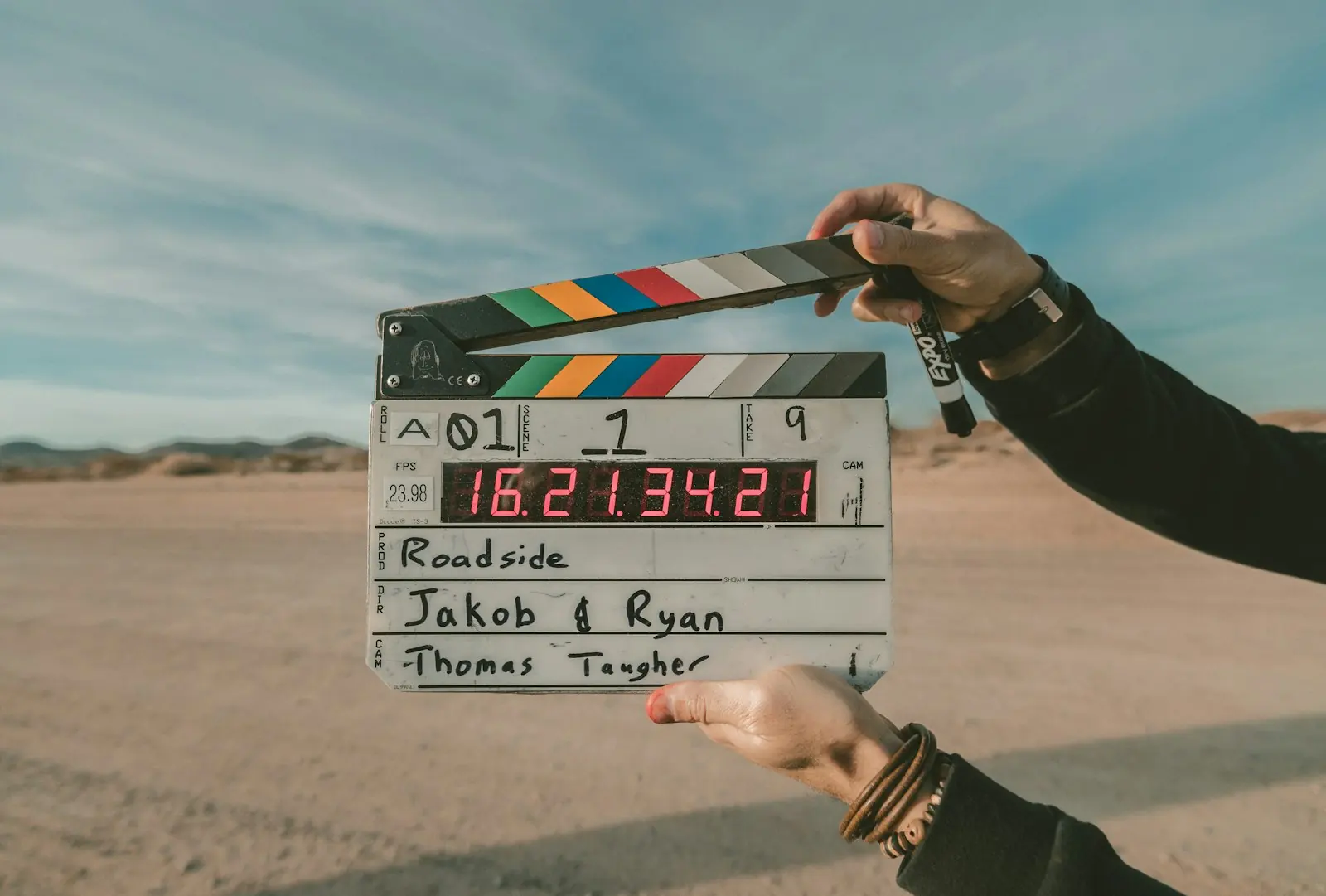 Blick auf ein Filmset während einer Immobilienproduktion